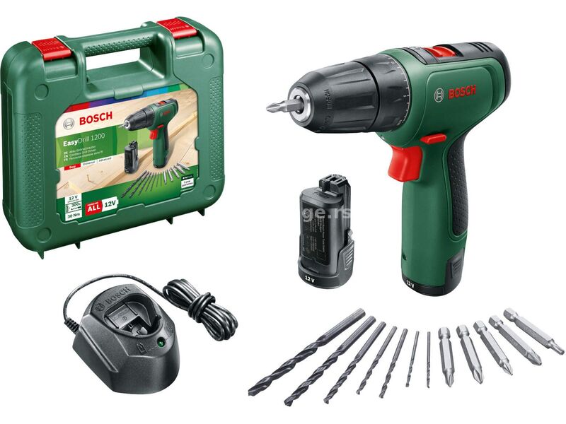 Akumulatorska bušilica - odvrtač Bosch EasyDrill 1200; 2x1,5Ah (06039D3007)