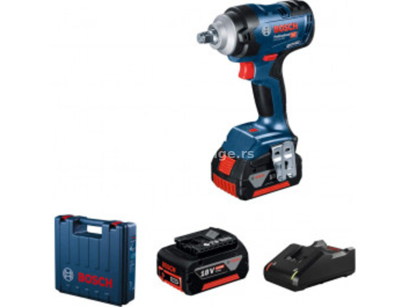 BOSCH Akumulatorski udarni odvrtač GDS 18V-400; 18V; 2x5,0Ah 06019K0020