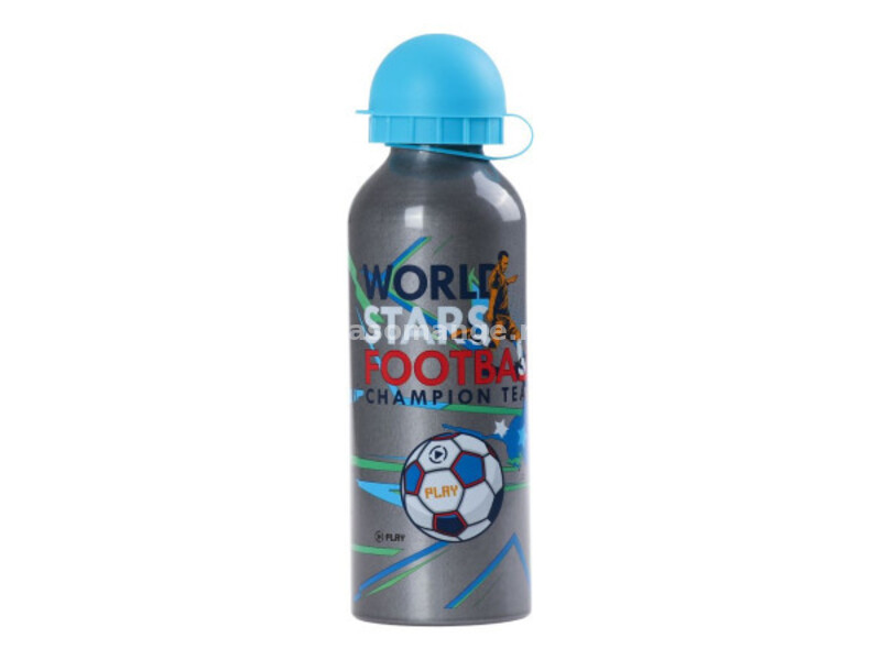 Alu Flowy, flašica za vodu, aluminijumska, Football, 500ml ( 140913 )