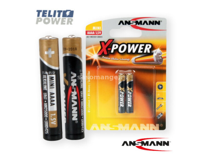 Ansmann alkalna baterija 1.5V X-POWER LR08 / AAAA Ansmann blister 2 ( 2093 )