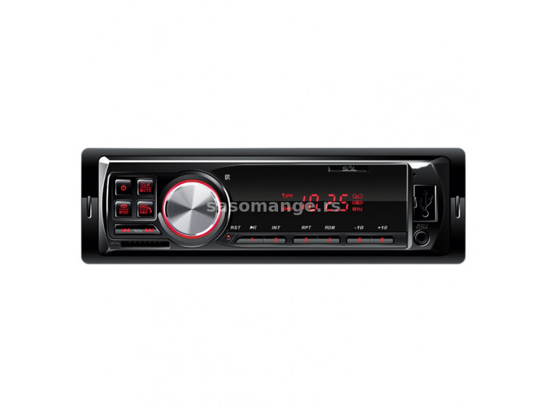 Auto radio SAL VBT1100/RD Red FM, USB, SD, 3,5mm, Bluetooth, 4x45W + daljinski 42512