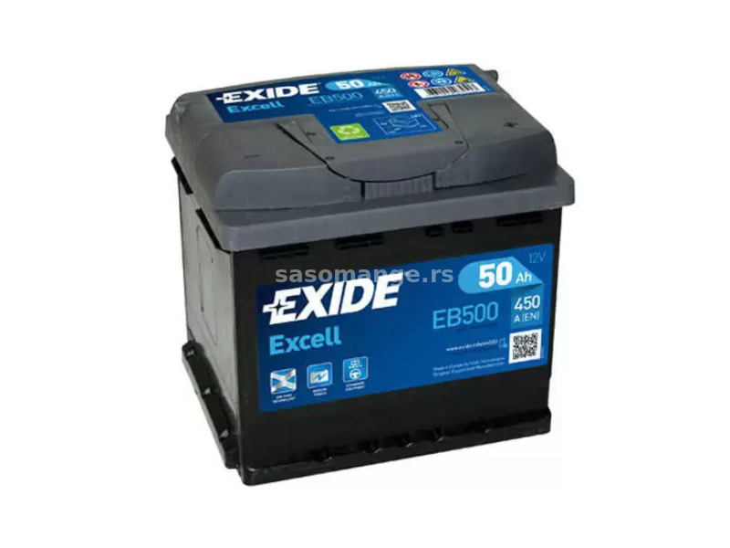 Akumulator Exide Excell EB500 12V 50Ah EXIDE