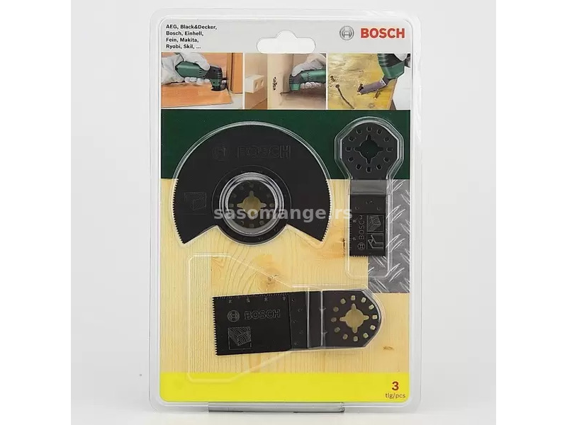 3-delni Starlock početni set "Wood" za višenamenske uređaje Bosch