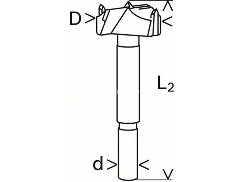 Burgija za šarke HM 45mm BOSCH