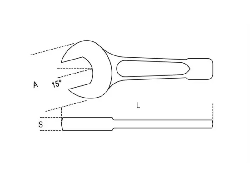 Viljuškasti ključ za izvođenje zahtevnih radova 170mm 58 Beta