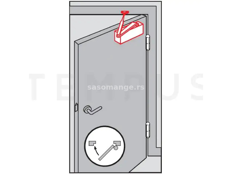 Abus automat za zatvaranje vrata snage EN 3-6