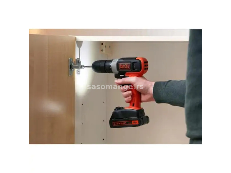 Black&amp;Decker BCD001C1 Aku bušilica, 18V 1x1.5Ah