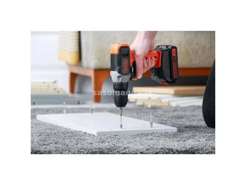 Black&amp;Decker BCD001C1 Aku bušilica, 18V 1x1.5Ah