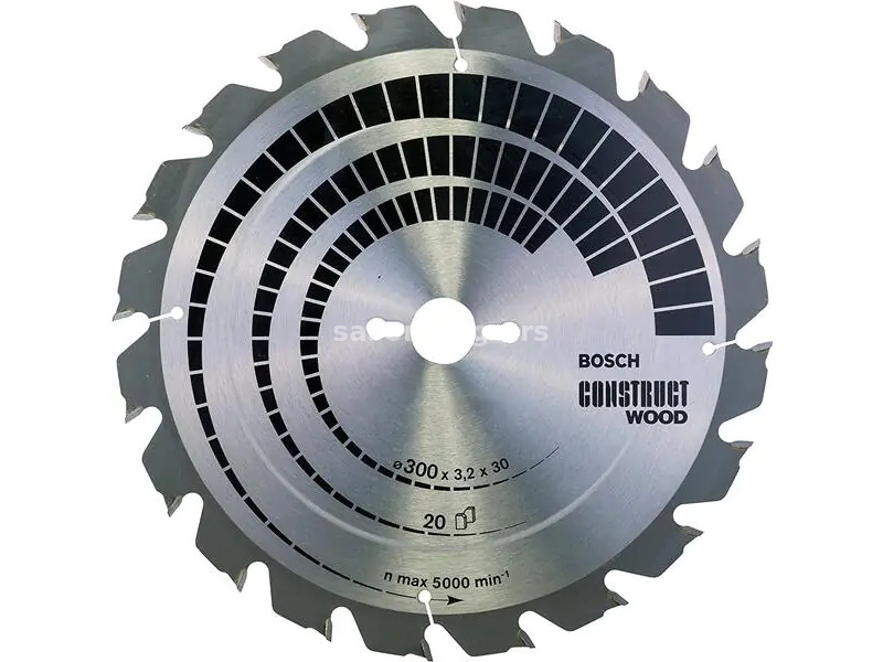 Bosch List kružne testere Construct Wood 2608640690 300 x 30 x 3,2 mm 20z