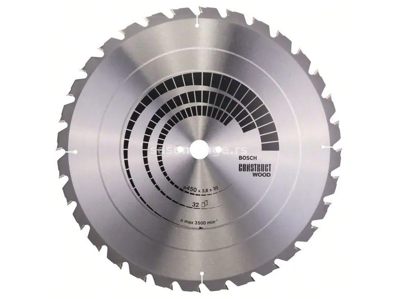 Bosch List kružne testere Construct za drvo 2608640694 450 x 30 x 3,8 mm 32z