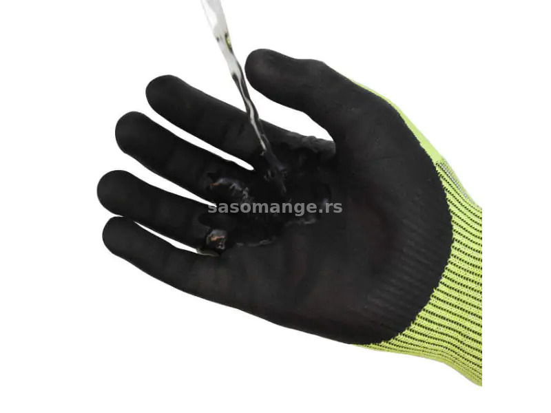DeWalt DPG855L zaštitne rukavice visoke vidljivosti HPPE, A4 nivoa zaštite protiv posekotina
