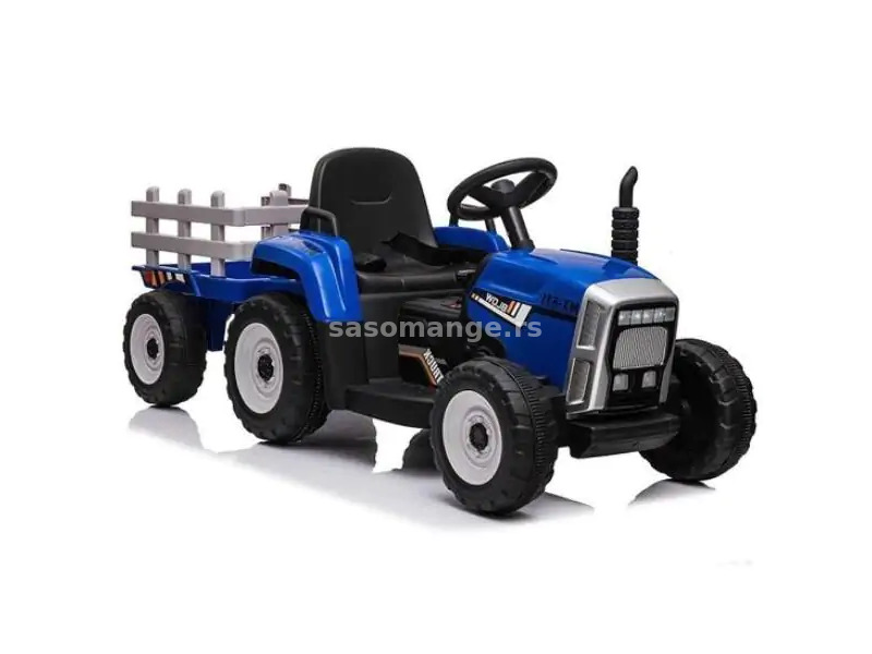 Dečiji traktor sa prikolicom na akumulator 261 plavi