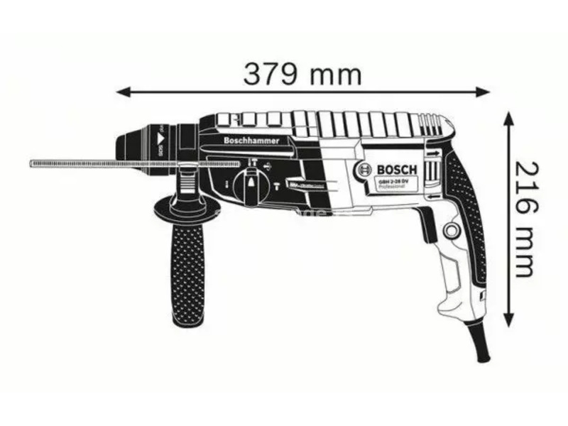 Elektro-pneumatski čekić za bušenje SDS-plus prihvat GBH 2-28 Professional Bosch