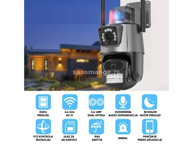 IP Wi-Fi dual kamera WFIP-4302X