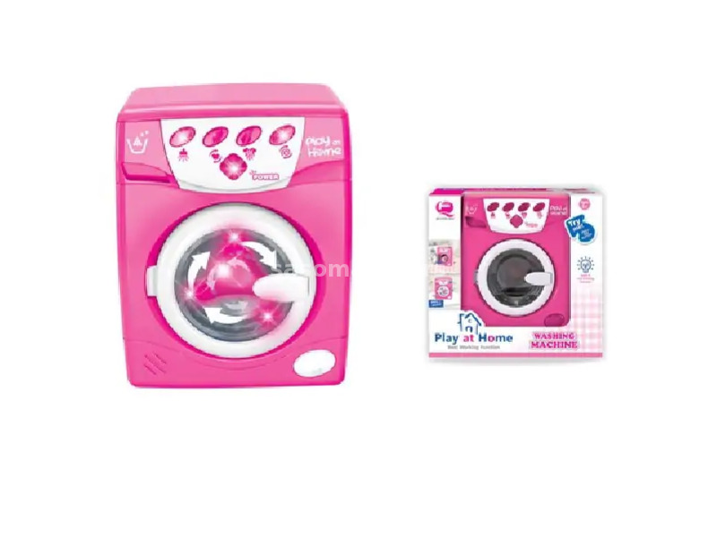 Igračka mašina za pranje veša sa zvukom roze