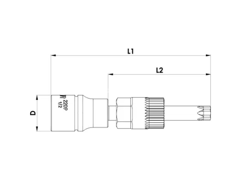 Ključ nasadni za alternator 2209 M10 UNIOR