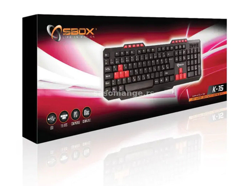 Tastatura USB K 15R SBox