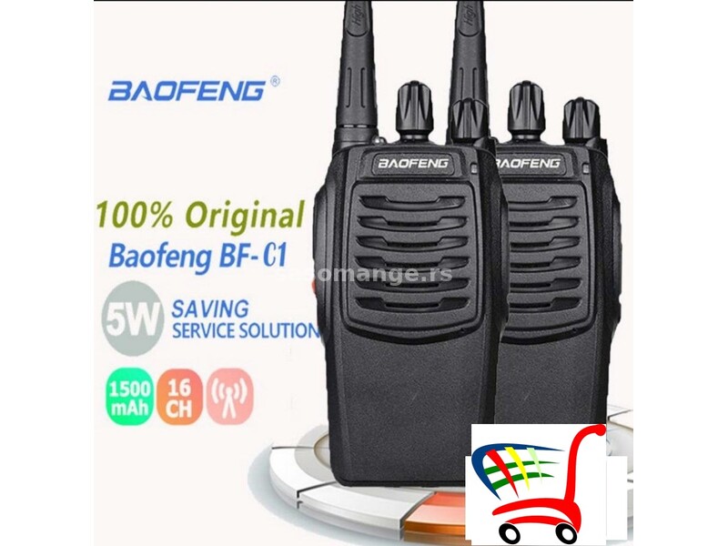 BAOFENG BF-C1/baofeng toki voki/set 2 kom - BAOFENG BF-C1/baofeng toki voki/set 2 kom