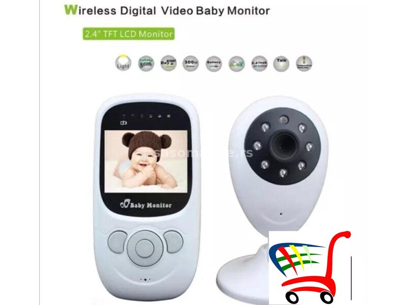 Bebi alarm- monitor kamera sa ekranom i Temp senzorom - Bebi alarm- monitor kamera sa ekranom i T...