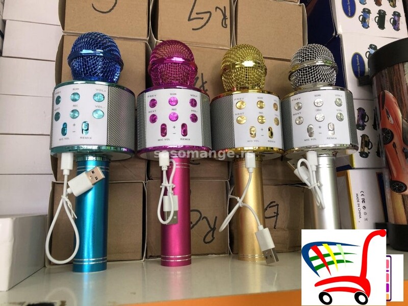 Bluetooth karaoke mikrofoni 7 boja - Bluetooth karaoke mikrofoni 7 boja