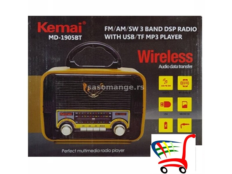 Bluetooth radio Kemai MD-1905BT - Bluetooth radio Kemai MD-1905BT