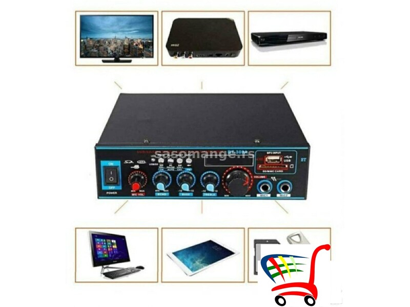 Blutut stereo resiver / Digitalni plejer BT-309A-A pojacalo - Blutut stereo resiver / Digitalni p...