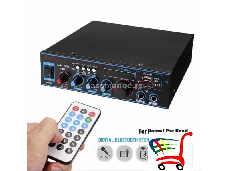 Blutut stereo resiver / Digitalni plejer BT-309A-A pojacalo - Blutut stereo resiver / Digitalni p...