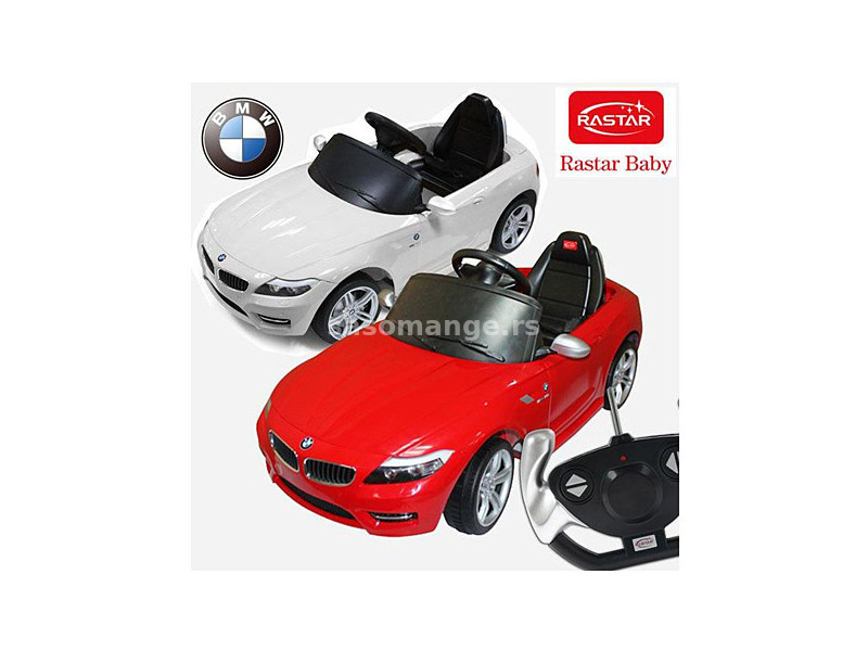 Automobil BMW Z4 beli i crveni na akumulator