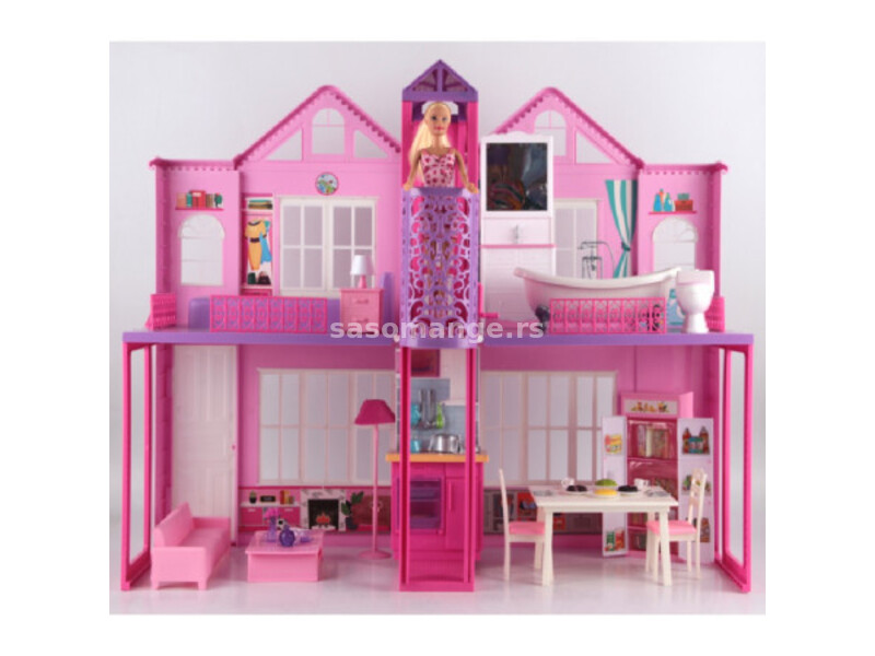 Boneca, igračka, kuća za lutke sa nameštajem, 985 ( 858221 )