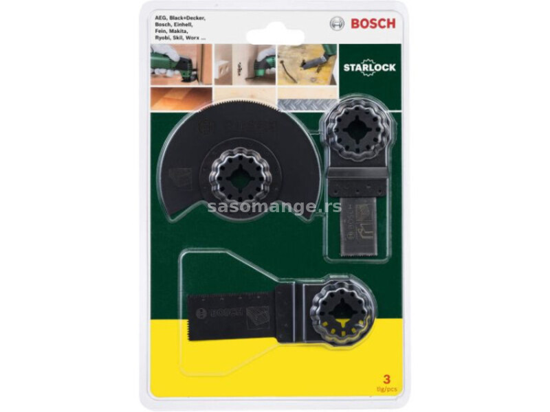 Bosch 3-delni starlock set za drvo i metal za višenamenske uređaje ( 2607017323 )