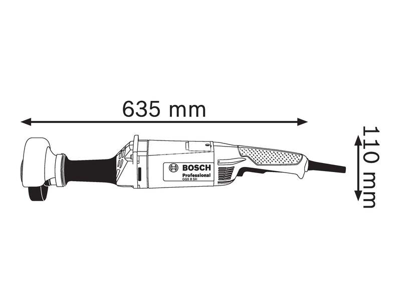 Bosch GGS 8 SH ravna / čeona brusilica (0601214300)