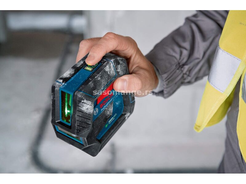 Bosch GLL 2-15 G + magnetni nosač sa štipaljkom + kofer samonivelišući laser za linije sa zelenim...
