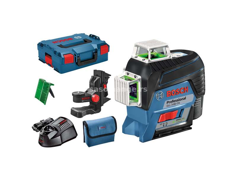 Bosch GLL 3-80 CG linijski laser sa zelenim zrakom Bluetooth 80m (0601063T00)