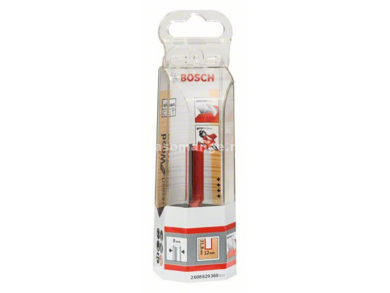 Bosch glodala za kanale 8 mm, D1 12 mm, L 31,8 mm, G 63,8 mm ( 2608629360 )