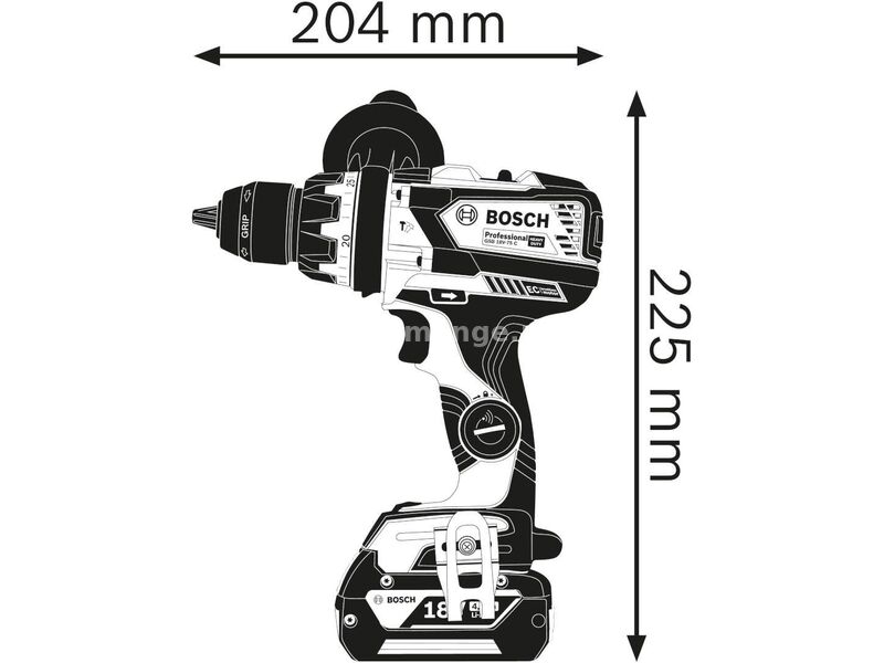 Bosch GSB 18V-110 C aku. vibraciona bušilica - odvrtač; 2x5,0Ah; L-Boxx (06019G030D)