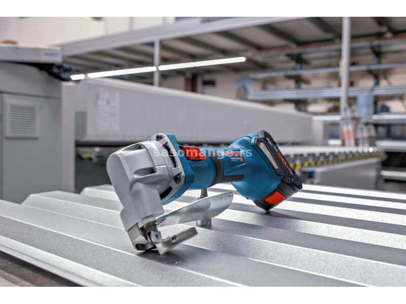 Bosch GSC 18V-16 E akumulatorske makaze za lim 18V; 2 x ProCORE 18V 4,0 Ah + L-Boxx kofer (060192...