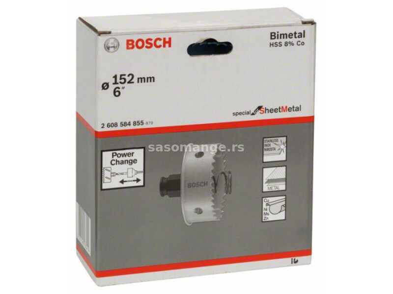 Bosch testera za bušenje provrta sheet metal 152 mm, 6" ( 2608584855 )
