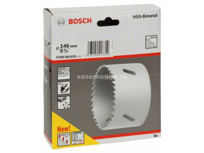 Bosch testera za otvore HSS-bimetal za standardne adaptere 146 mm, 5 3/4" ( 2608584839 )
