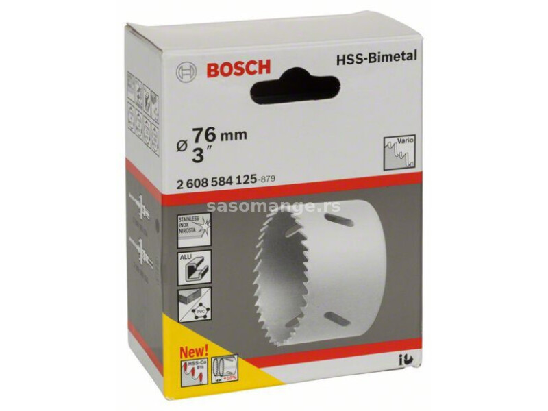 Bosch testera za otvore HSS-bimetal za standardne adaptere 76 mm, 3" ( 2608584125 )