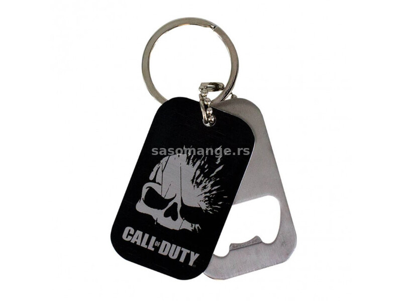 Call of Duty Dog Tag Bottle Opener Keychain