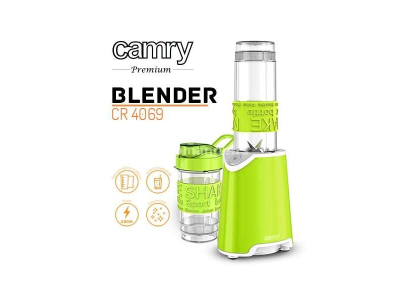 Set Blender sa posudama za nošenje napitaka Camry CR4069