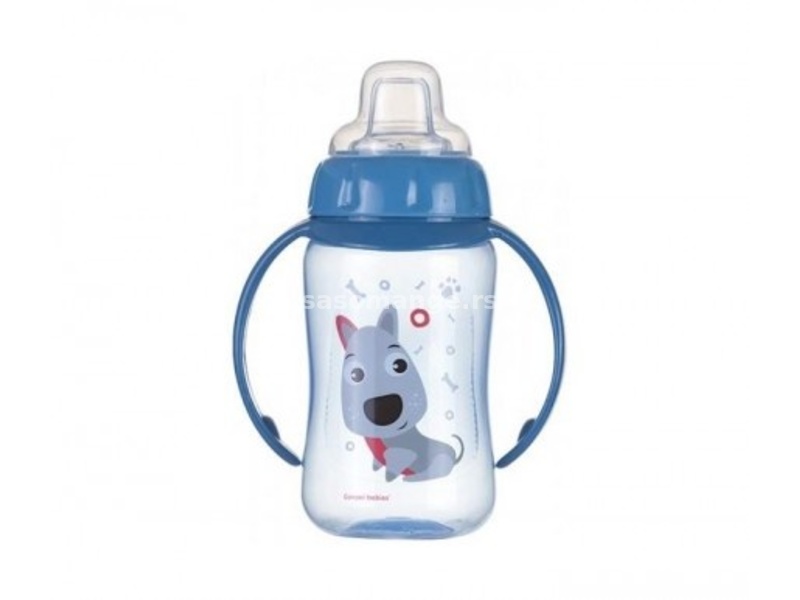 Canpol baby flašica/šolja sa kljunom i ručkama 56/512 Happy animals - training 320ml - dog ( 56/5...