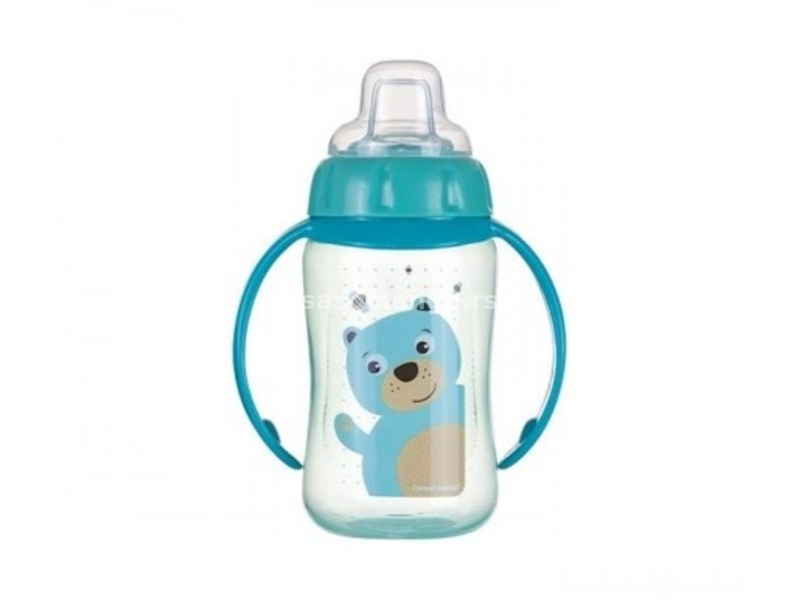 Canpol baby flašica/šolja sa kljunom i ručkama 56/512 Happy animals - training 320ml - bear ( 56/...