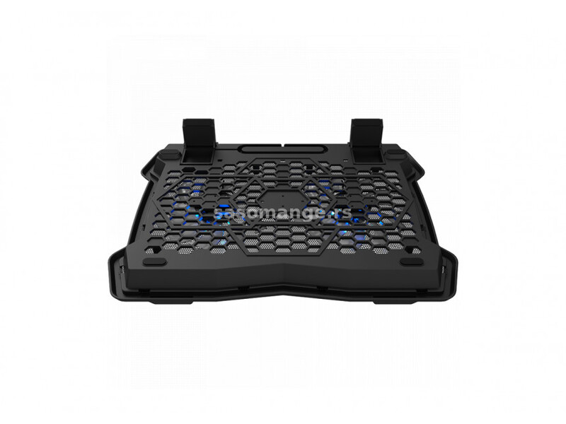 CANYON NS03, Cooling stand dual-fan with 2x2.0 USB hub, support up to 10-15.6 laptop, ABS plast...