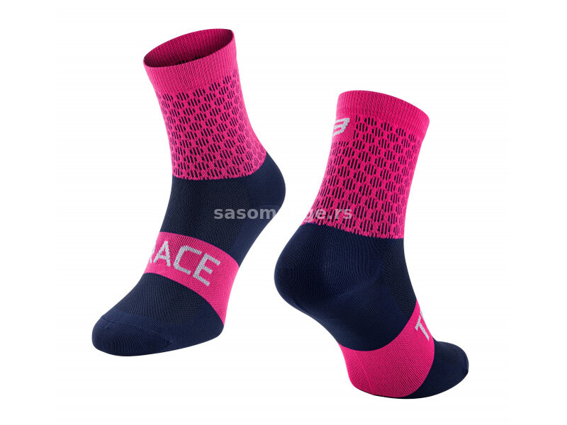 Čarape FORCE TRACE roze-plave L-XL 42-47