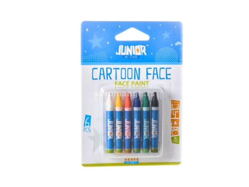Cartoon face, boja za lice, blister, 6K ( 130651 )