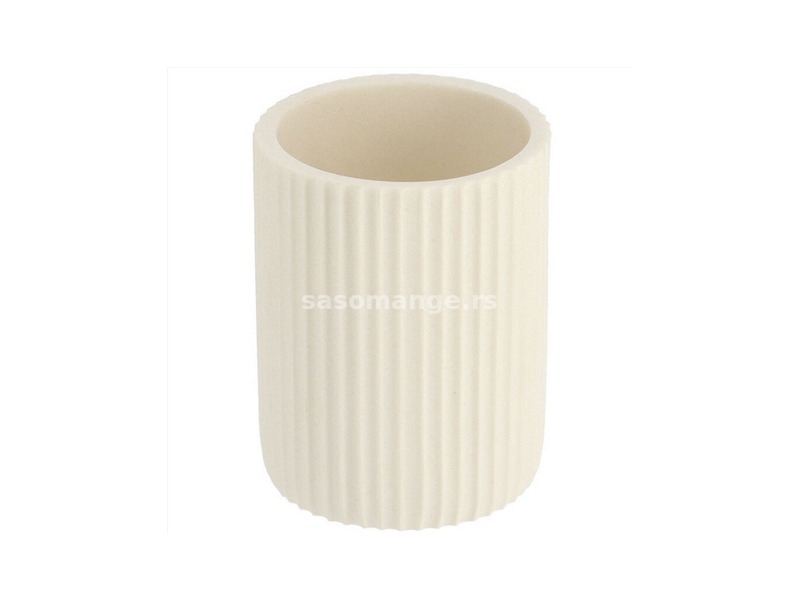 Čaša za četkice 9,5x7cm poliresin bela Tendance 61103100