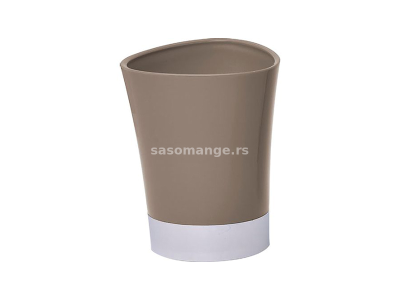 Čaša za četkice konusna sivo smeđa 8x8x10cm PP Tendance 6118N165