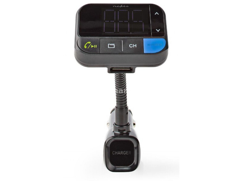CATR102BK 3-in-1 Bluetooth carkit FM-radio transmiter and USB 3.1 A punjac, LED ekran, black 43830