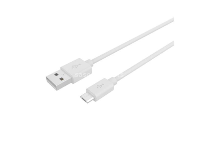 Celly PCUSBMICROWH beli kabl za punjač USB A (muški) na micro USB (muški) 1m